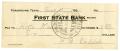 Primary view of [Check from H.B Caddell to Hoke Medley, August 17, 1921]