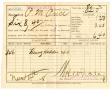 Primary view of [Receipt for taxes paid, 1898]