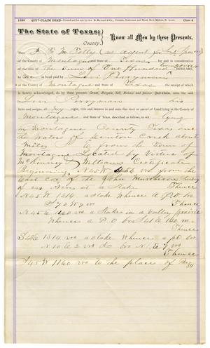 Primary view of object titled '[Legal Document from S. Spencer to Levi Perryman, April 29, 1882]'.