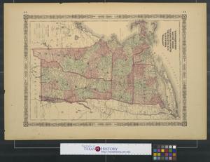 Primary view of object titled 'Johnson's Vermont, New Hampshire, Massachusetts, Rhode Island, and Connecticut.'.