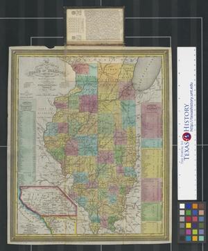 The tourist's pocket map of the State of Illinois: exhibiting its internal improvements, roads distances &c.