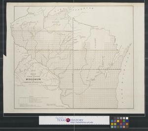 Primary view of object titled 'Sketch of the public surveys in Wisconsin and territory of Minnesota.'.