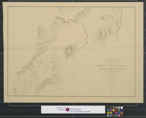 Map of the White Mountain or Mammoth Hot Springs on Gardiners River, Yellowstone National Park.