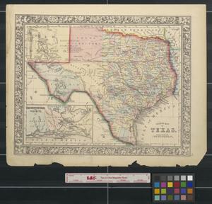 County map of Texas.