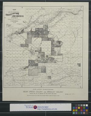 Map showing lands of the Crocker-Huffman Land & Water Company: situated in Merced County California.