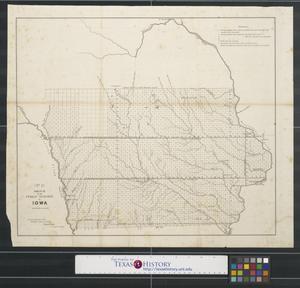 Primary view of object titled 'Sketch of the public surveys in Iowa.'.