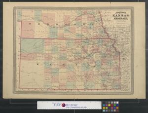 Primary view of object titled 'Johnson's Kansas and Nebraska.'.