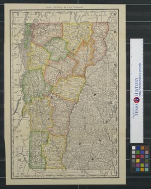 Primary view of object titled 'Rand, McNally & Co.'s Vermont.'.