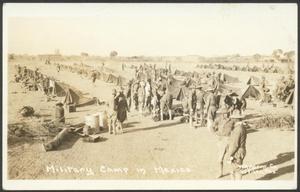 Primary view of object titled '[Military Camp in Mexico]'.