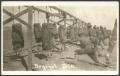 Postcard: [Bayonet Drill with Dummy Straw Filled Bags]
