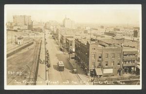 Primary view of object titled '[San Francisco Street and the City of El Paso, Texas]'.