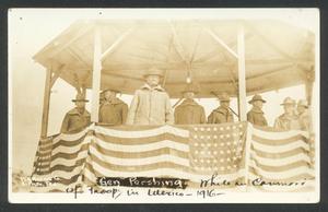 [General John J. Pershing with Troops in El Paso]
