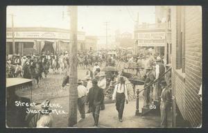 Primary view of object titled '[Juarez, Mexico - Street Scene]'.
