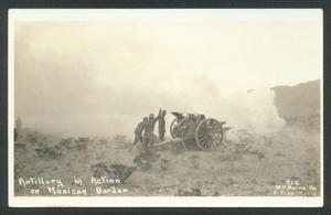 Primary view of object titled '[U.S. Artillery Crew in Action]'.