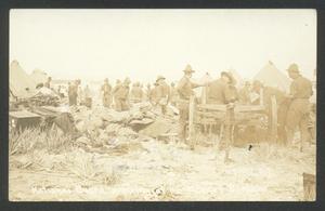 Primary view of object titled '[Pennsylvania National Guard Arriving at the Border]'.