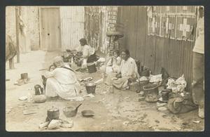Primary view of object titled '[Mexican Women - Cooking]'.
