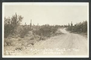 Primary view of object titled '[Automobile Road in the Southwest]'.