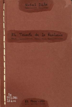 Primary view of object titled 'Mexico. El Triunfo de la Revolución o El Grito de un Pueblo.'.