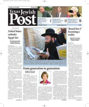 Texas Jewish Post (Fort Worth, Tex.), Vol. 59, No. 26, Ed. 1 Thursday, June 30, 2005