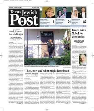 Texas Jewish Post (Fort Worth, Tex.), Vol. 59, No. 41, Ed. 1 Thursday, October 13, 2005