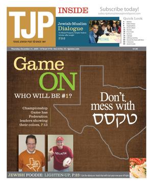 Texas Jewish Post (Fort Worth, Tex.), Vol. 63, No. 53, Ed. 1 Thursday, December 31, 2009