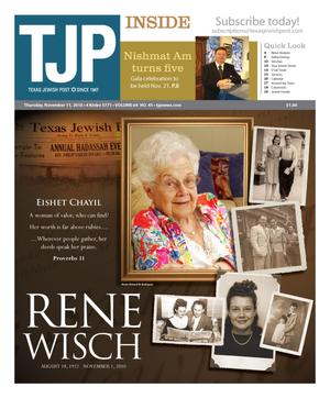 Texas Jewish Post (Fort Worth, Tex.), Vol. 64, No. 45, Ed. 1 Thursday, November 11, 2010