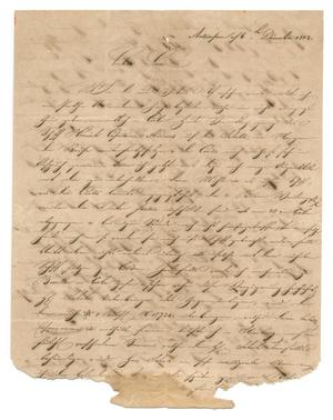 [Letter from August Huth to Ferdinand Louis Huth, December 6, 1843]