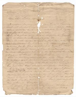 [Letter from Henri Castro to Ferdinand Louis Huth, January 1, 1844]