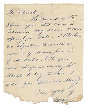 Primary view of object titled '[Letter from Wm. Elliot to Ferdinand Louis Huth, March 18, 1845]'.