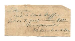 Primary view of object titled '[Receipt for $1.20, February 14, 1846]'.