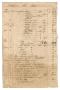 Thumbnail image of item number 1 in: '[Balance sheet for financial transactions related to Castroville, 1843-1844]'.