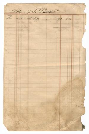 Primary view of object titled '[Balance sheet showing financial transactions, December 1846 to June 1847]'.