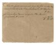 Primary view of [Document listing expenses incurred for a celebration, May 1, 1844]