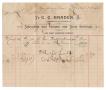 Thumbnail image of item number 1 in: '[Receipt for $60.80 for a cement walkway, March 2, 1891]'.