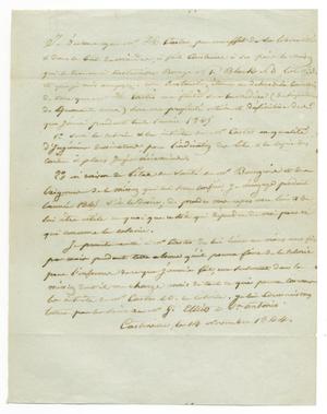 [Document putting forth part of the agreement between Huth and Castro, November 14, 1844]