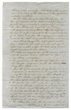 [Contract between Huth and Castro, November 20, 1844]
