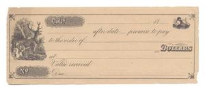 Primary view of object titled '[Promissory note with engravings]'.