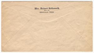 Primary view of object titled '[Envelope with return address]'.