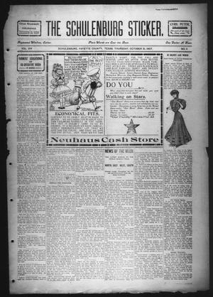 The Schulenburg Sticker (Schulenburg, Tex.), Vol. 14, No. 11, Ed. 1 Thursday, October 31, 1907
