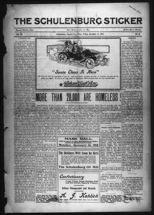 The Schulenburg Sticker (Schulenburg, Tex.), Vol. 20, No. 12, Ed. 1 Friday, December 12, 1913