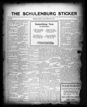 The Schulenburg Sticker (Schulenburg, Tex.), Vol. 22, No. 28, Ed. 1 Friday, April 7, 1916