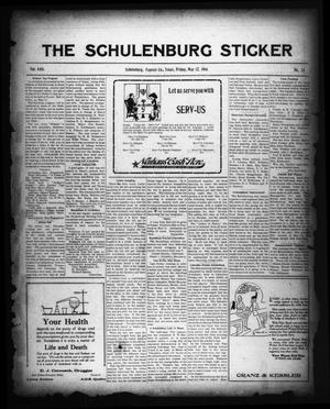The Schulenburg Sticker (Schulenburg, Tex.), Vol. 22, No. 33, Ed. 1 Friday, May 12, 1916