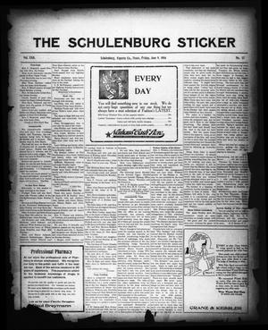 The Schulenburg Sticker (Schulenburg, Tex.), Vol. 22, No. 37, Ed. 1 Friday, June 9, 1916
