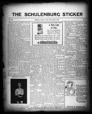 The Schulenburg Sticker (Schulenburg, Tex.), Vol. 22, No. 47, Ed. 1 Friday, August 18, 1916