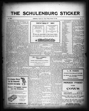The Schulenburg Sticker (Schulenburg, Tex.), Vol. 23, No. 4, Ed. 1 Friday, October 20, 1916