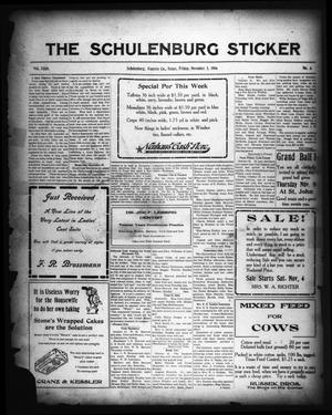 The Schulenburg Sticker (Schulenburg, Tex.), Vol. 23, No. 6, Ed. 1 Friday, November 3, 1916