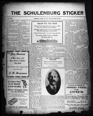 The Schulenburg Sticker (Schulenburg, Tex.), Vol. 23, No. 7, Ed. 1 Friday, November 10, 1916