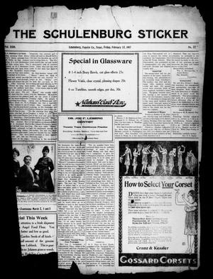 The Schulenburg Sticker (Schulenburg, Tex.), Vol. 23, No. 22, Ed. 1 Friday, February 23, 1917