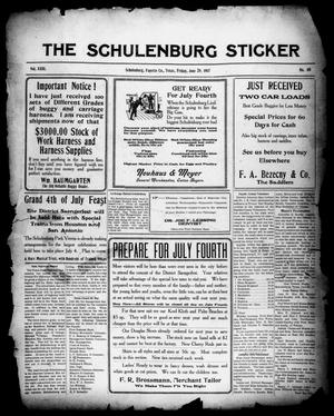 The Schulenburg Sticker (Schulenburg, Tex.), Vol. 23, No. 40, Ed. 1 Friday, June 29, 1917