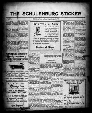 The Schulenburg Sticker (Schulenburg, Tex.), Vol. 24, No. 8, Ed. 1 Friday, November 16, 1917
